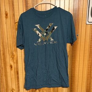Vortex Men's Teal Camo Logo T-Shirt